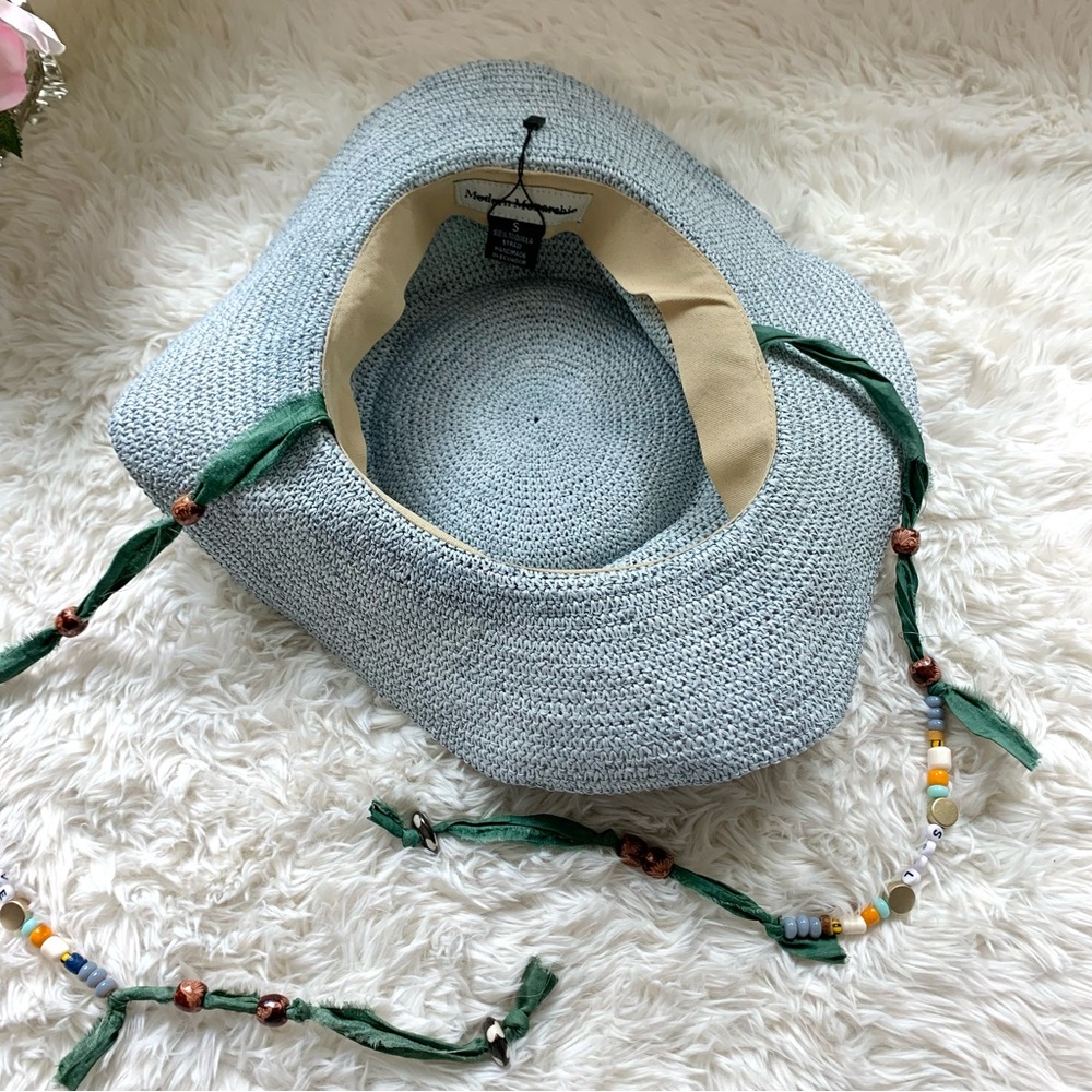 NEW Anthropologie Modern Monarchie Rio Beaded Bucket Hat NWOT - Picture 11 of 16